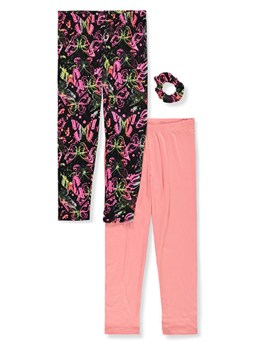 Delia's Girl Girls' 3-Piece Leggings With Scrunchie - CookiesKids.com