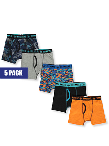Beverly Hills Polo Club Boys' 5-Pack Boxer Briefs - CookiesKids.com