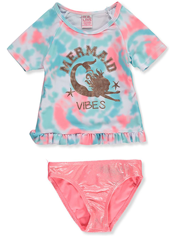 Real Love Baby Girls' 2-Piece Rashguard Swimsuit Set - CookiesKids.com