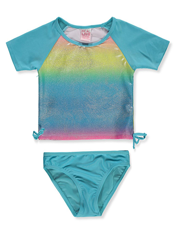 Real Love Baby Girls' 2-Piece Rashguard Swimsuit Set - CookiesKids.com