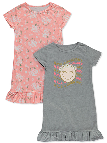 Sweet N Sassy Girls' 2-Pack Sleep Nightgowns - CookiesKids.com