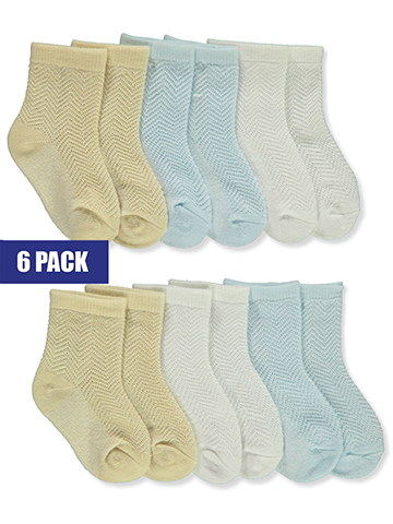 Duck Duck Goose Baby Boys' 6-Pack Dressy Socks - CookiesKids.com