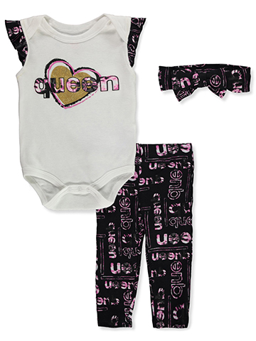 Mon Petit Baby Girls' 3-Piece Leggings Set Outfit - CookiesKids.com
