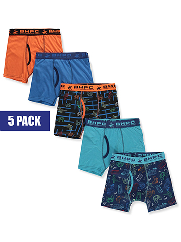 Beverly Hills Polo Club Boys' 5-Pack Boxer Briefs - CookiesKids.com