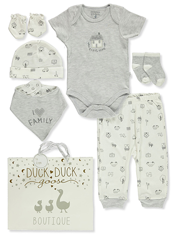 Duck Duck Go Baby Unisex 7-Piece Gift Set - CookiesKids.com