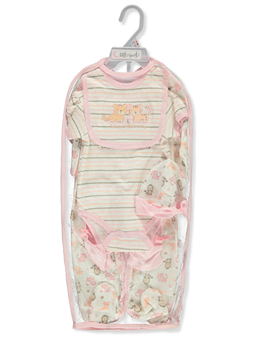 Duck Duck Goose Baby Girls' 6-Piece Layette Gift Set - CookiesKids.com