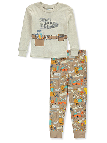 Mon Petit Boys' 2-Piece Little Helper Pajamas Set Outfit - CookiesKids.com