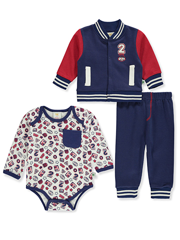Millie & Myles Baby Boys' 3-Piece Joggers Set Outfit - CookiesKids.com