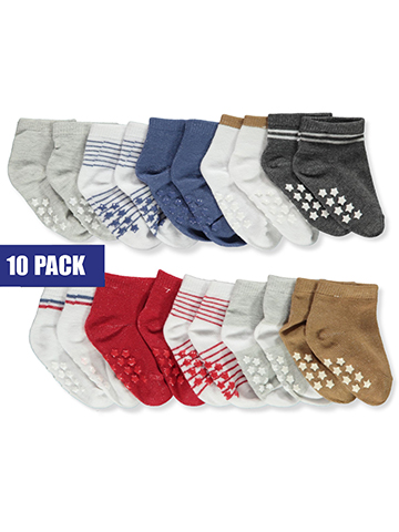 Duck Duck Goose Baby Boys' 10-Pack Americana Socks - CookiesKids.com