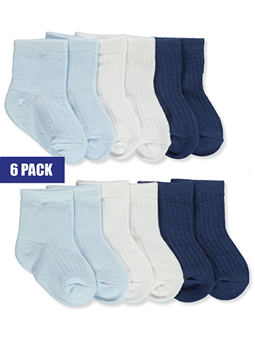 Duck Duck Goose Baby Boys' 6-Pack Socks - CookiesKids.com