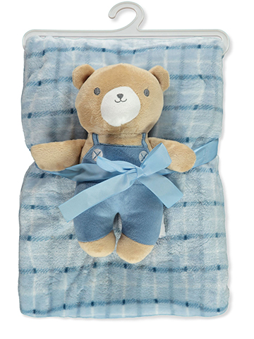 Duck Duck Goose Baby Boys' 2-Piece Blanket & Plush Toy - CookiesKids.com