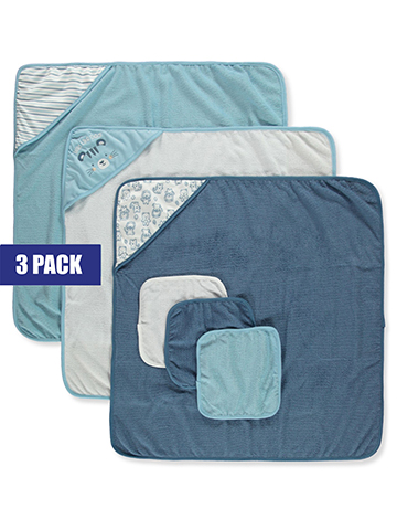 Duck Duck Goose Baby Boys' 6-Piece Towel & Washcloths Set - CookiesKids.com