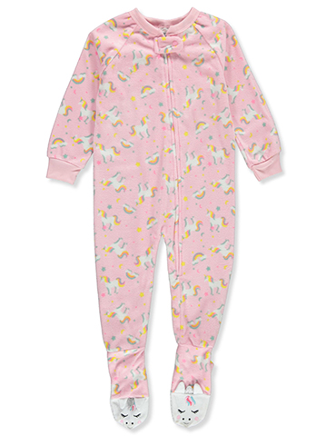 Mon Petit Girls' Unicorn Footed Coveralls - CookiesKids.com