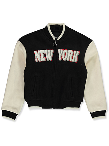 B-Hip Girls' Wooly Chenille Varsity Jacket - CookiesKids.com