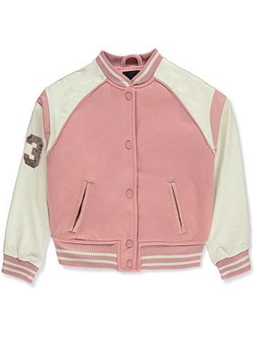 B-Hip Girls' Wooly Chenille Varsity Jacket - CookiesKids.com