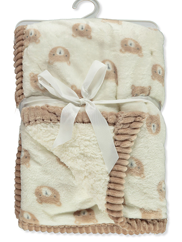 Little & Loved Baby Boys' Plush Baby Blanket - CookiesKids.com