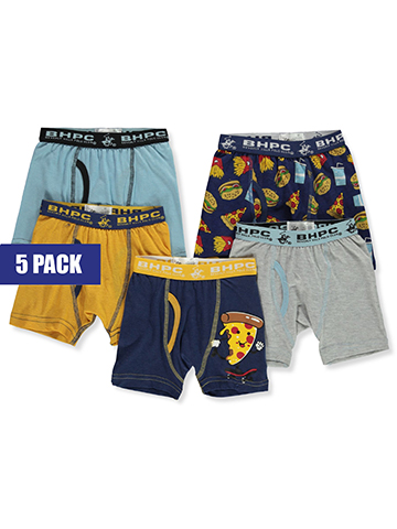 Beverly Hills Polo Club Boys' 5-Pack Boxer Briefs - CookiesKids.com