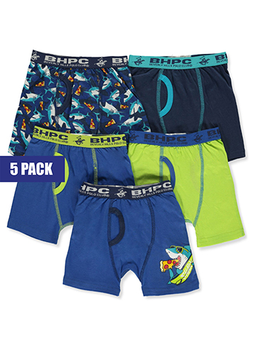 Beverly Hills Polo Club Boys' 5-Pack Boxer Briefs - CookiesKids.com