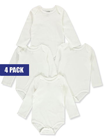 Duck Duck Goose Baby Unisex 4-Pack Long-Sleeved Bodysuits - CookiesKids.com