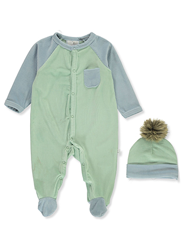 Duck Duck Goose Baby Boys' 2-Piece Velour Footed Coveralls Set - CookiesKids.com