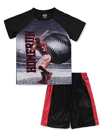 Quad Seven Boys' 2-Piece Baseball Pajamas Set - CookiesKids.com