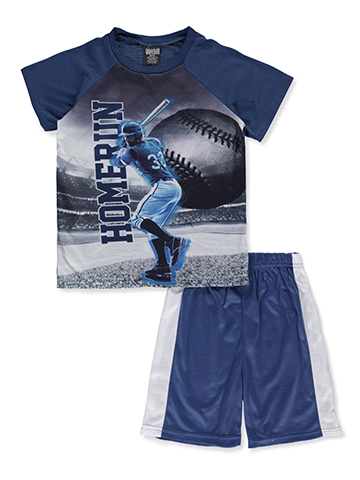 Quad Seven Boys' 2-Piece Baseball Pajamas Set - CookiesKids.com