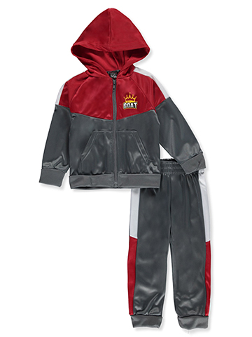 Quad Seven Baby Boys' 2-Piece Tricot Basketball Jogger Set Outfit - CookiesKids.com