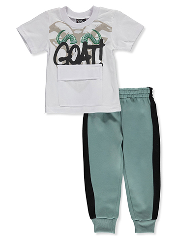 Quad Seven Baby Boys' 2-Piece Goat Joggers Set Outfit - CookiesKids.com