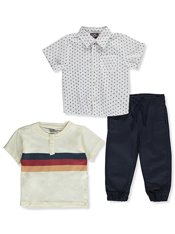 Quad Seven Baby Boys' 3-Piece Joggers Set Outfit - CookiesKids.com