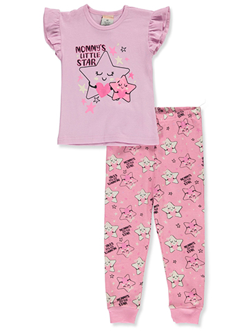 Princess Rose Girls' 2-Piece Star Pajamas Set - CookiesKids.com