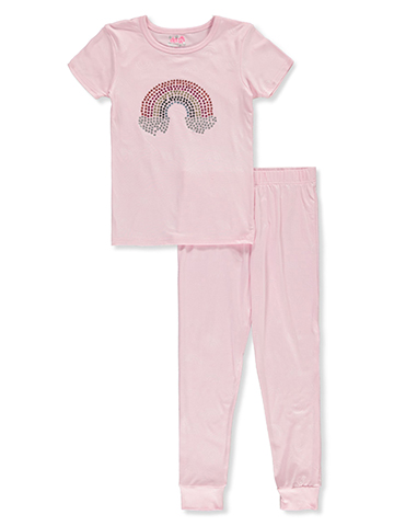 Delia's Girl Girls' 2-Piece Rainbow Pajamas Set - CookiesKids.com