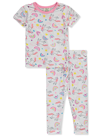 Millie & Myles Baby Girls' 2-Piece Rainbow Pajamas Set - CookiesKids.com
