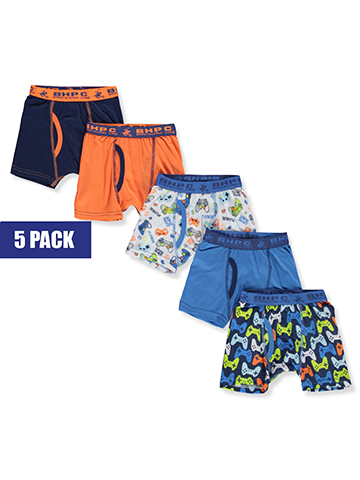 Beverly Hills Polo Club Boys' 5-Pack Gamer Boxer Briefs - CookiesKids.com