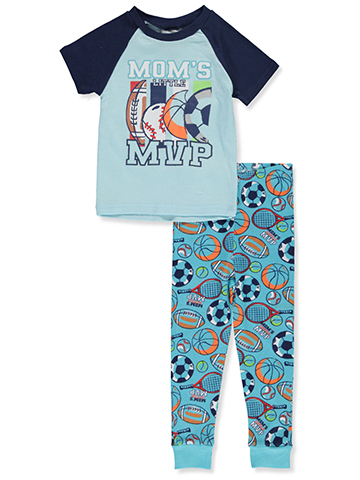 Bon Dormir Boys' 2-Piece MVP Pajamas Set - CookiesKids.com