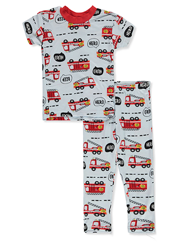 Millie & Myles Baby Boys' 2-Piece Fireman Pajamas Set - CookiesKids.com
