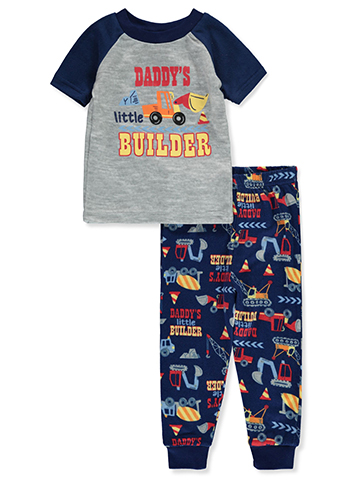 Bon Dormir Baby Boys' 2-Piece Construction Pajamas Set - CookiesKids.com