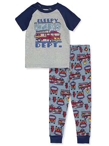 Bon Dormir Baby Boys' 2-Piece Fireman Pajamas Set - CookiesKids.com