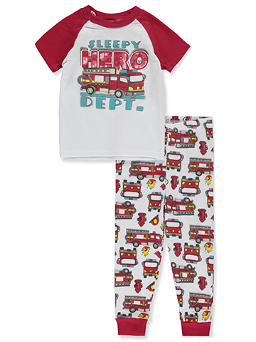Bon Dormir Baby Boys' 2-Piece Fireman Pajamas Set - CookiesKids.com