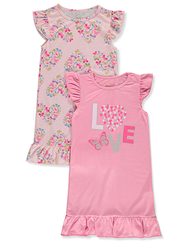 Sweet Butterfly Girls' 2-Pack Nightgowns - CookiesKids.com