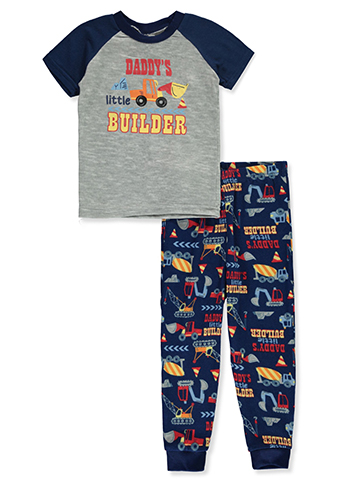 Bon Dormir Boys' 2-Piece Construction Pajamas Set - CookiesKids.com