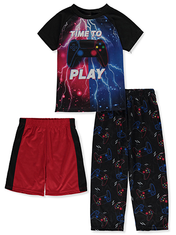 Quad Seven Boys' 3-Piece Gamer Pajamas Set - CookiesKids.com