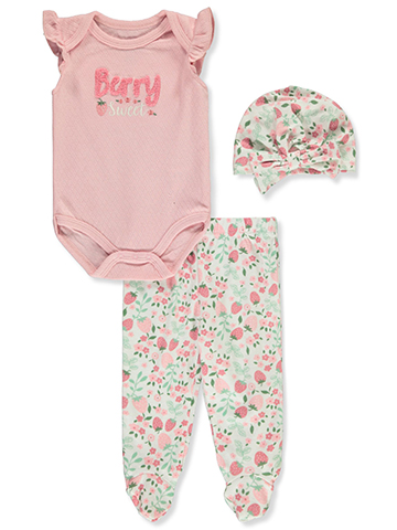 Little Me Baby Girls' 3-Piece Floral Layette Set - CookiesKids.com