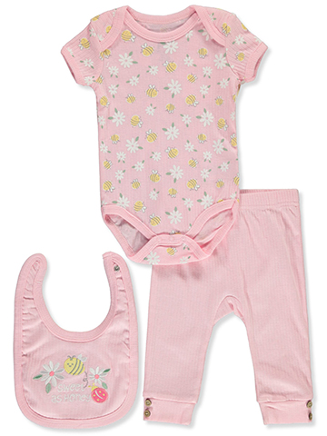 Little Me Baby Girls' 3-Piece Heart Layette Set - CookiesKids.com