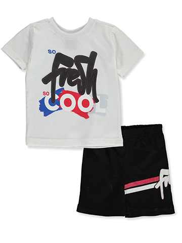 Quad Seven Boys' 2-Piece Fresh Shorts Set Outfit - CookiesKids.com