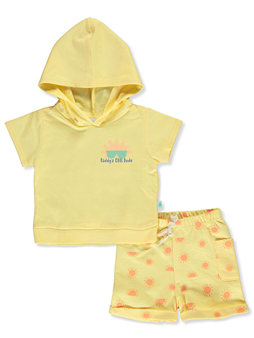 Dapper Dude Baby Boys' 2-Piece Cool Dude Shorts Set Outfit - CookiesKids.com