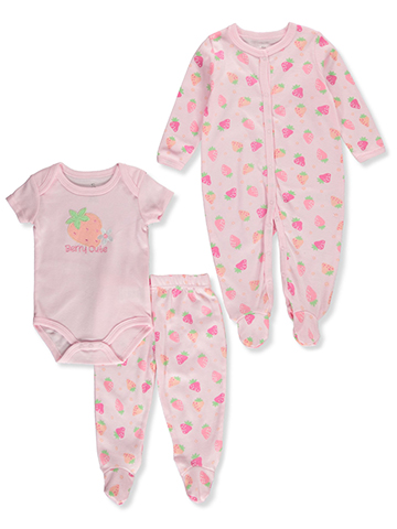Duck Duck Goose Baby Girls' 3-Piece Pants Set Outfit - CookiesKids.com