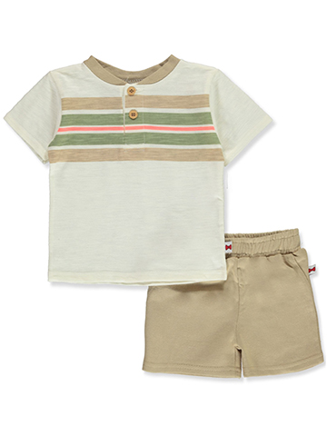 Dapper Dude Baby Boys' 2-Piece Polo Shorts Set Outfit - CookiesKids.com
