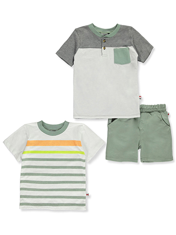Dapper Dude Boys' 3-Piece Shorts Set Outfit - CookiesKids.com