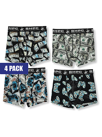 Beverly Hills Polo Club Boys' 4-Pack Boxer Briefs - CookiesKids.com