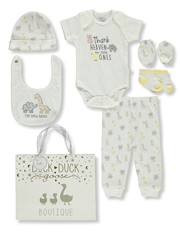Duck Duck Goose Baby Boys' 8-Piece Layette Gift Set - CookiesKids.com